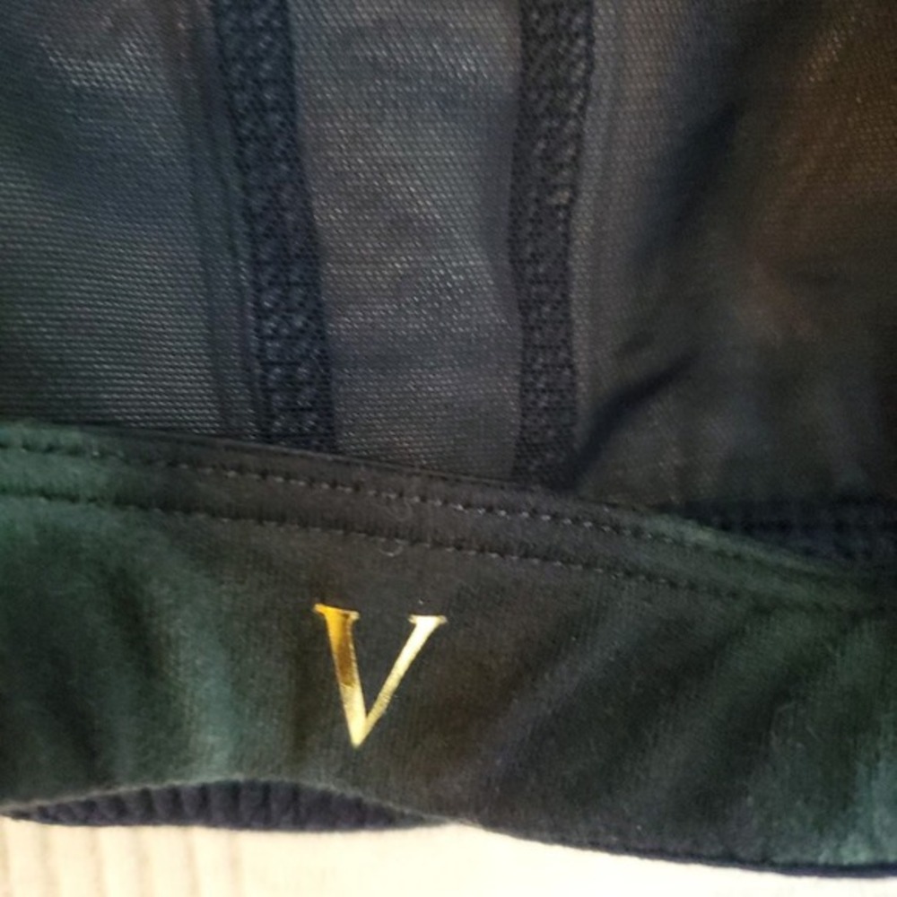 Victoria's Secret Flow on‎ Point Sports Bra Medium Blue Green Strappy Lace Up - Picture 4 of 9